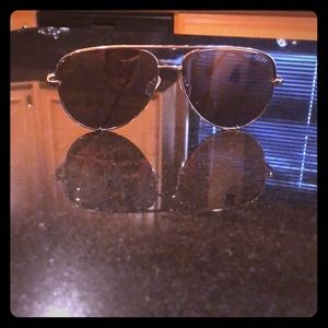 Quay Rose Gold Sunglasses